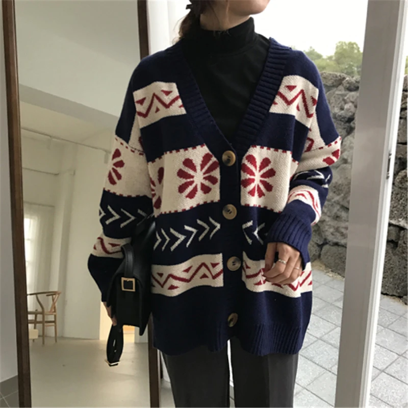 RUGOD Women Cardigan Fashion V Neck Stripe single breasted Knitted jumpers casual Long sleeve Loose Lady oversized Sweaters
RUGOD Women Cardigan Fashion V Neck Stripe single breasted Knitted jumpers casual Long sleeve Loose Lady oversized Sweaters