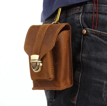 2018 new men's mini pockets Crazy horse leather cigarette waist bag men wearing leather belt buckle pouch man's Waist Packs
2018 new men's mini pockets Crazy horse leather cigarette waist bag men wearing leather belt buckle pouch man's Waist Packs