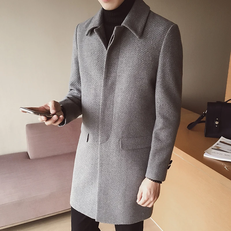 men's wool coat wool blend coat autumn and winter models Slim business casual jacket high quality men's trench coat XD354
men's wool coat wool blend coat autumn and winter models Slim business casual jacket high quality men's trench coat XD354