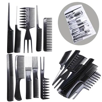 Pro 10Pcs Anti-Static Hair Comb Brush Kit Quality Hair Styling Comb Set Black Hairdressing Barber Brush for Hair Salon
Pro 10Pcs Anti-Static Hair Comb Brush Kit Quality Hair Styling Comb Set Black Hairdressing Barber Brush for Hair Salon