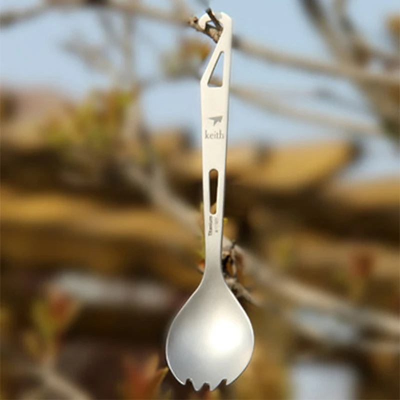 Keith Titanium Spork Multipurpose Portable Cutlery Outdoor Camping Picnic Tableware Fork Spoon With Opener Ultra-light 15g KT311
Keith Titanium Spork Multipurpose Portable Cutlery Outdoor Camping Picnic Tableware Fork Spoon With Opener Ultra-light 15g KT311