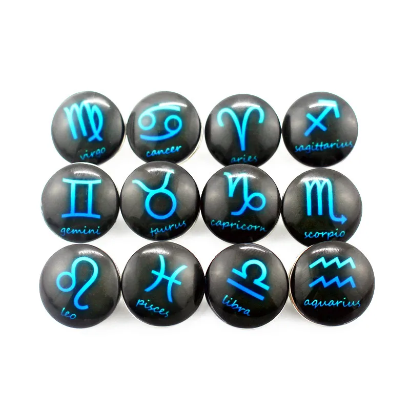 New 12PCs 12 constellation Glass Snap Buttons Fit Jewelry Making 18mm Round Pendant For Snap Bracelet & Necklace DIY
New 12PCs 12 constellation Glass Snap Buttons Fit Jewelry Making 18mm Round Pendant For Snap Bracelet & Necklace DIY