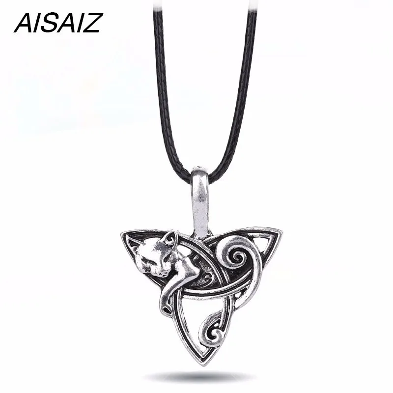 2018 new Viking Jewelry Fox Triquetra Fenrir Animal Teen Wolf Necklace Irish Celtics Knot Pendant Amulet Necklace
2018 new Viking Jewelry Fox Triquetra Fenrir Animal Teen Wolf Necklace Irish Celtics Knot Pendant Amulet Necklace