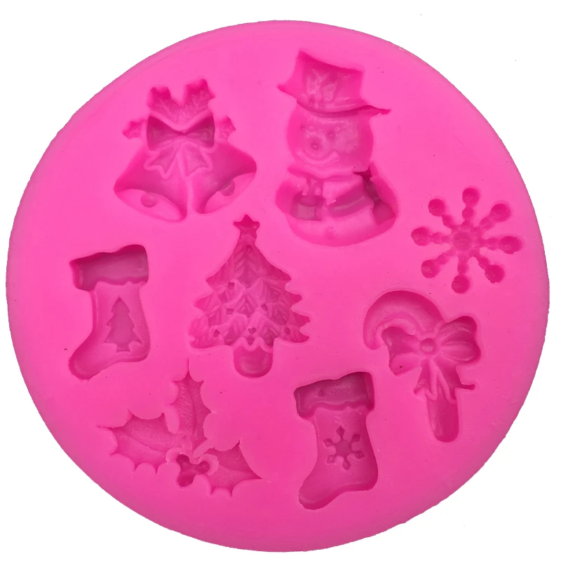 Рождественская силиконовая форма в форме снеговика кухонная выпечка шоколадные