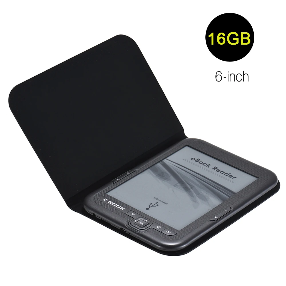 16GB 6'' Non-Touch Screen E-reader E-ink Screen MP3 Player with Turn Page Buttons Leather Case Earphone 800x600 E-book Reade
16GB 6'' Non-Touch Screen E-reader E-ink Screen MP3 Player with Turn Page Buttons Leather Case Earphone 800x600 E-book Reade