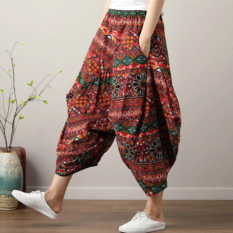 Women Bohemian Harem Pants Boho Chic Print Wide Leg Pants 2019 Summer Big Size Loose Hippie Trousers
Women Bohemian Harem Pants Boho Chic Print Wide Leg Pants 2019 Summer Big Size Loose Hippie Trousers
