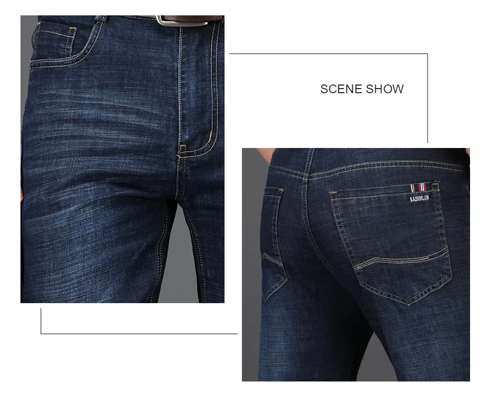 NIGRITY Man Jeans 2020 New Fashion Business Casual Denim Pants Men Straight Cut Slight Stretch Trousers Large Size 29-42 4 Color NIGRITY Man Jeans 2020 New Fashion Business Casual Denim Pants Men Straight Cut Slight Stretch Trousers Large Size 29-42 4 Color