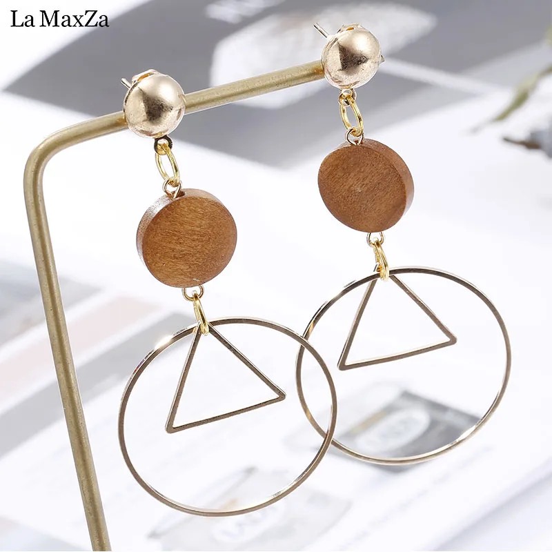 Natural Wood Earring Wooden Earrings For Women Geometric Statement Exaggerated Long Stud Earrings Girls Fashion Jewelry 2018
Natural Wood Earring Wooden Earrings For Women Geometric Statement Exaggerated Long Stud Earrings Girls Fashion Jewelry 2018