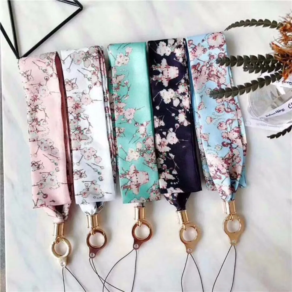 Plum Flower Scarf Polyester Phone Lanyard Straps Fashion Colorful Soft Long Mobile Chain
Plum Flower Scarf Polyester Phone Lanyard Straps Fashion Colorful Soft Long Mobile Chain