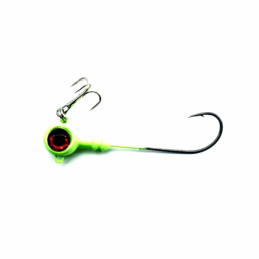 20pcs/lot Luminous Lead Jig Heads Fishing Hooks 6.7cm Long handle Round Head With Treble Hooks
20pcs/lot Luminous Lead Jig Heads Fishing Hooks 6.7cm Long handle Round Head With Treble Hooks
