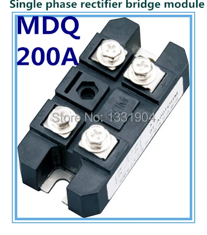 Hot sale 200A Single phase Bridge Rectifier Module MDQ 200 welding type used for input rectifying power supply
Hot sale 200A Single phase Bridge Rectifier Module MDQ 200 welding type used for input rectifying power supply