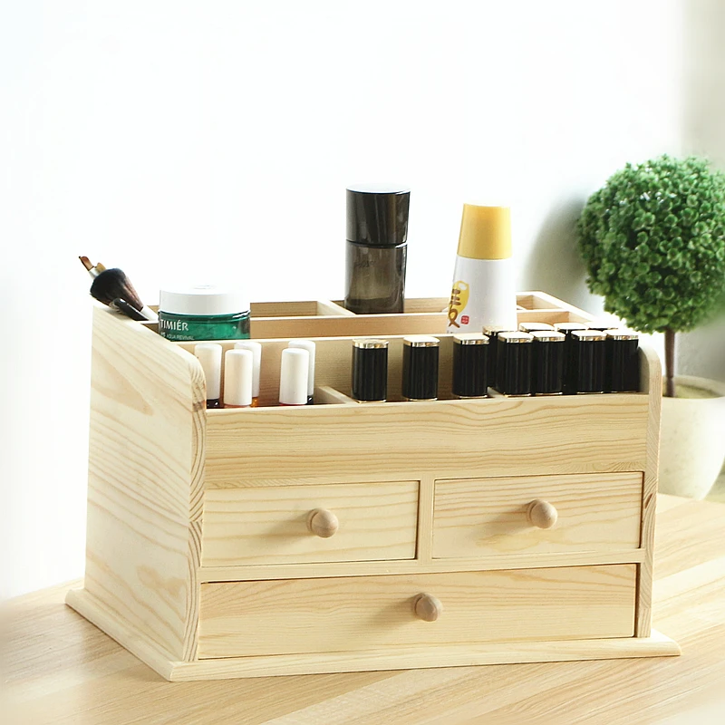 Dressing table cosmetic box finishing box solid wood simple desktop storage drawer makeup rack storage box
Dressing table cosmetic box finishing box solid wood simple desktop storage drawer makeup rack storage box