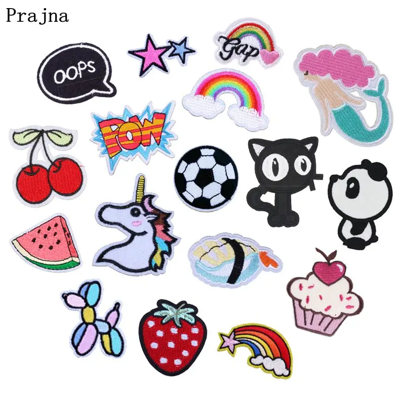 Prajna Unicorn Cat Cartoon Patch Iron On Patches Rainbow Fruit OOPS Embroidered Stickers Application On Clothes For Kids T-shirt
Prajna Unicorn Cat Cartoon Patch Iron On Patches Rainbow Fruit OOPS Embroidered Stickers Application On Clothes For Kids T-shirt