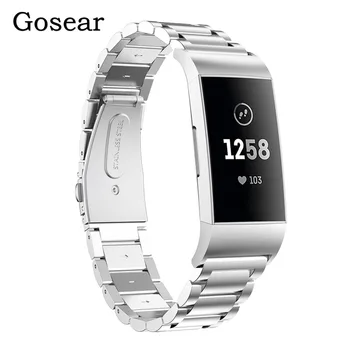 Gosear Luxurious Stainless Steel Replacement Smart Bracelet Watch Wrist Band Strap Watchband for Fitbit Charge 3 Charge3 Silver
Gosear Luxurious Stainless Steel Replacement Smart Bracelet Watch Wrist Band Strap Watchband for Fitbit Charge 3 Charge3 Silver