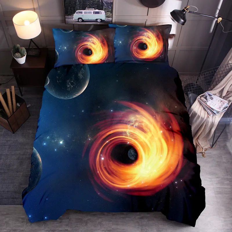 Luxury House Galaxy Quilt Cover Set 3D Black Hole/Planet/Constellation Pattern Bedding Set Universe Bed Set King Size 
Luxury House Galaxy Quilt Cover Set 3D Black Hole/Planet/Constellation Pattern Bedding Set Universe Bed Set King Size