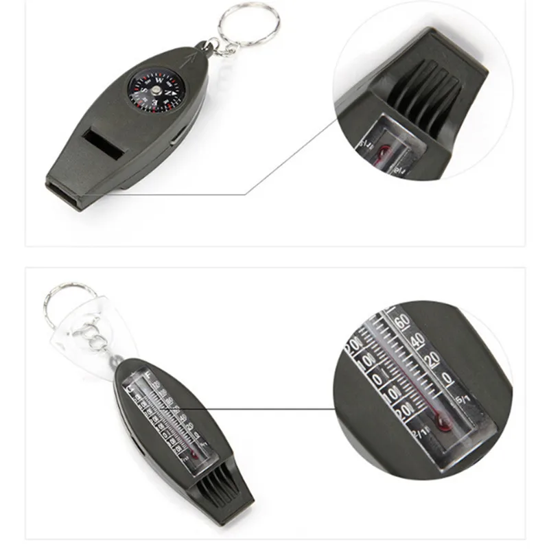 4 In1 Survival Compass, Thermometer, Magnifying Glass, Whistle Keychain Keyring Mini Outdoor
4 In1 Survival Compass, Thermometer, Magnifying Glass, Whistle Keychain Keyring Mini Outdoor
