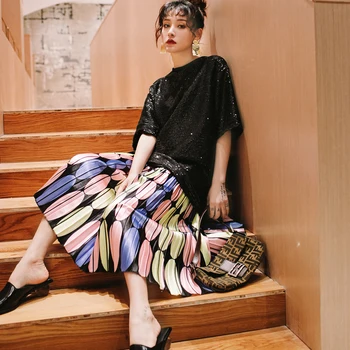 2019 Female A-Line Summer Empire Waist Skirt New Fashion Printed Mid-Calf Loose Casual All-Match Female Skirts
2019 Female A-Line Summer Empire Waist Skirt New Fashion Printed Mid-Calf Loose Casual All-Match Female Skirts