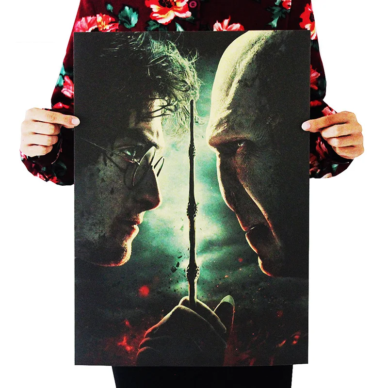 OLOMM Harry Potter Part 2 The Deathly Hallows Poster Series Retro Kraft Paper Antique Poster Wall Sticker Cafe Decor 51.5X36cm
OLOMM Harry Potter Part 2 The Deathly Hallows Poster Series Retro Kraft Paper Antique Poster Wall Sticker Cafe Decor 51.5X36cm