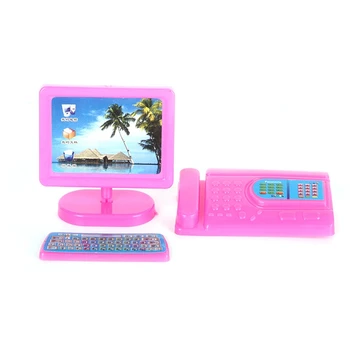 1SET New Pink Mini Monitor Keyboard Computer Fax Machine Set For Dollhouse Miniature Model Toys Accessories Girls New Gift
1SET New Pink Mini Monitor Keyboard Computer Fax Machine Set For Dollhouse Miniature Model Toys Accessories Girls New Gift