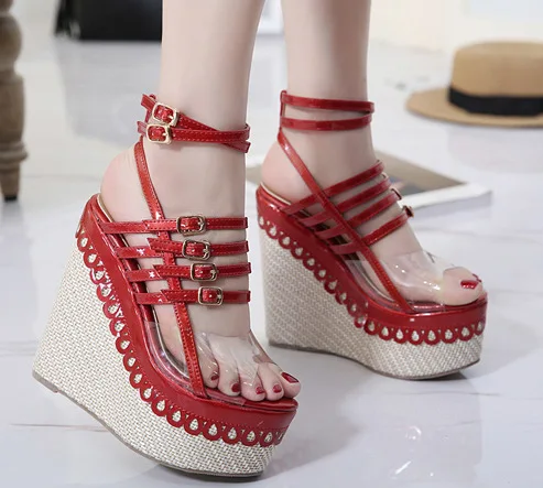 2018 Summer New Thick-soled Muffin Comfortable Women's Shoes Wedges Open Toe High Heel Sandals.
2018 Summer New Thick-soled Muffin Comfortable Women's Shoes Wedges Open Toe High Heel Sandals.