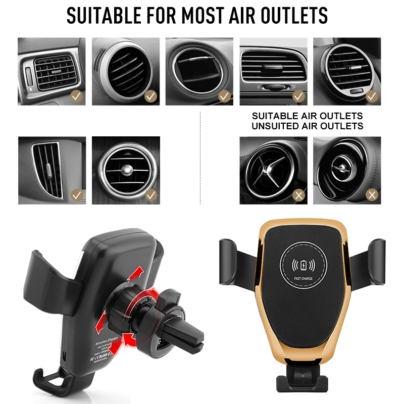 10w Qi Wireless Charger for Samsung S8 S9+ Note9 8 Fast Wireless Charging Pad Car Holder Charger for IPhone X/XS Max XR 8Plus
10w Qi Wireless Charger for Samsung S8 S9+ Note9 8 Fast Wireless Charging Pad Car Holder Charger for IPhone X/XS Max XR 8Plus