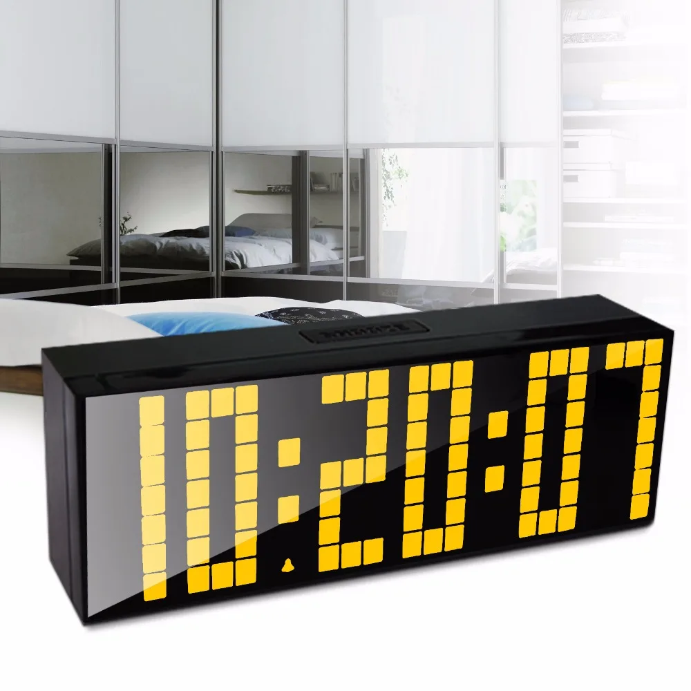 Hot sale ! Big LED Alarm Clock Wall Desk Home Clock With Temperature Calendar Six Groups of Alarms Home Decor Factory Product
Hot sale ! Big LED Alarm Clock Wall Desk Home Clock With Temperature Calendar Six Groups of Alarms Home Decor Factory Product
