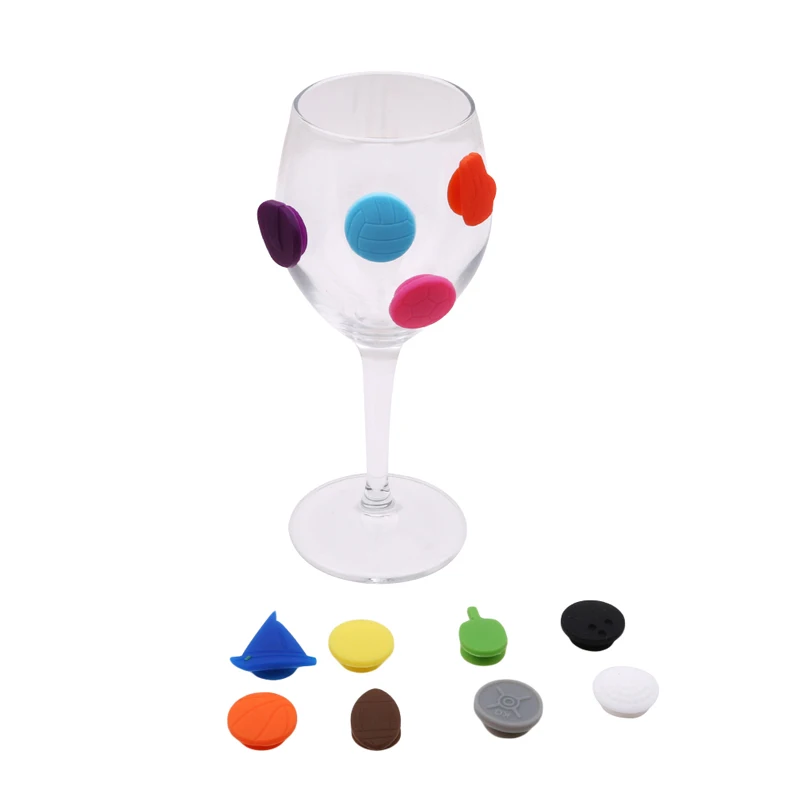 Multicolor Sports Creative Silicone Ball Type Wine Glass Mark Wine Glass Recognizer Label Wine Accessories
Multicolor Sports Creative Silicone Ball Type Wine Glass Mark Wine Glass Recognizer Label Wine Accessories