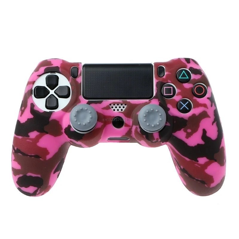 New 3-In-1 Anti-Slip Soft Camouflage Silicone Cover Skin Case + 2 Thumbsticks Caps For PS4 Pro Slim Controller
New 3-In-1 Anti-Slip Soft Camouflage Silicone Cover Skin Case + 2 Thumbsticks Caps For PS4 Pro Slim Controller