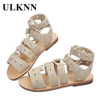 ULKNN Beige Roman Flat Girls Sandals Kids Shoes Children Gladiator Hole Cut-outs Hollow Open-toe Princess sandalia infantil
ULKNN Beige Roman Flat Girls Sandals Kids Shoes Children Gladiator Hole Cut-outs Hollow Open-toe Princess sandalia infantil