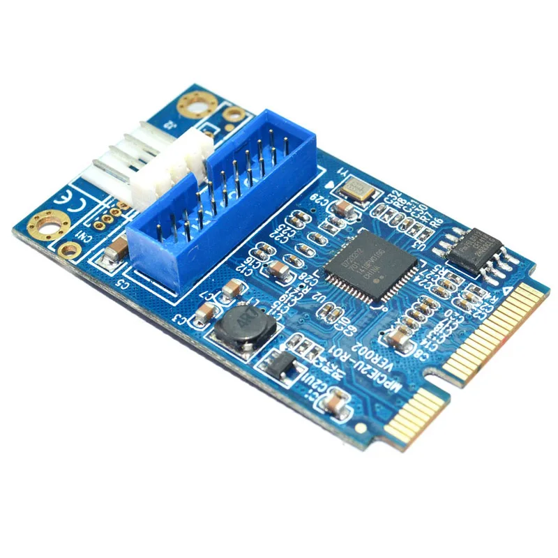 Mini PCIe PCI-e to 2 ports USB w/ Molex 4-pin Power Motherboard Mini PCI Express to Dual USB 3.0 20-pin Expansion Card Adapter,
Mini PCIe PCI-e to 2 ports USB w/ Molex 4-pin Power Motherboard Mini PCI Express to Dual USB 3.0 20-pin Expansion Card Adapter,