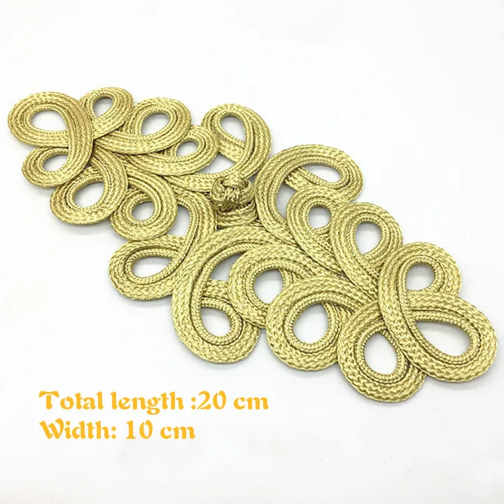 1Pair Golden Color Chinese Frog Buttons Chinese Knot Buttons for DIY Cheongsam Tang Suit Invitation Card Decor Sewing Materials
1Pair Golden Color Chinese Frog Buttons Chinese Knot Buttons for DIY Cheongsam Tang Suit Invitation Card Decor Sewing Materials
