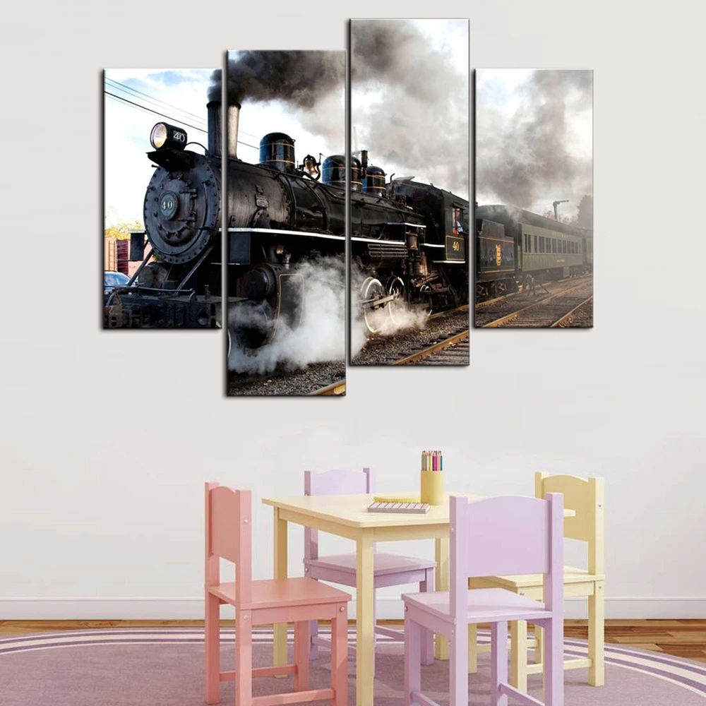 Train With Gray Smoke Steam Trains In Progress Wall Art Print On Canvas Vintage Home Decor For Living Room Drop shipping
Train With Gray Smoke Steam Trains In Progress Wall Art Print On Canvas Vintage Home Decor For Living Room Drop shipping