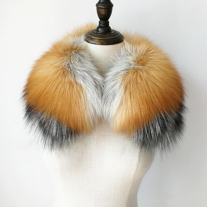 2019 Winter coat fur collar ring women female 100% real silver fox scarf genuine gold fur fox collar unisex white fox collar
2019 Winter coat fur collar ring women female 100% real silver fox scarf genuine gold fur fox collar unisex white fox collar