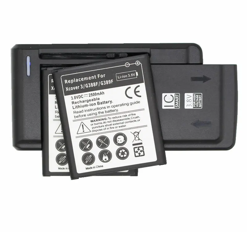 1x 2500mAh EB-BG388BBE Replacement Battery + Universal Charger For Samsung Galaxy Xcover 3 G388 G388F G389F G388D N533 SC-01H
1x 2500mAh EB-BG388BBE Replacement Battery + Universal Charger For Samsung Galaxy Xcover 3 G388 G388F G389F G388D N533 SC-01H