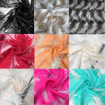 Feather flower embroidered lace fabric Multicolor selection African Milk silk lace Clothing Pretty French Wedding Accessories
Feather flower embroidered lace fabric Multicolor selection African Milk silk lace Clothing Pretty French Wedding Accessories