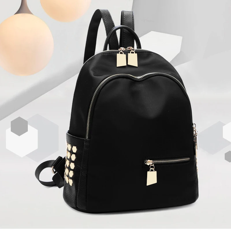Oxford Women Backpacks 2018 Travel Bags For Teenager Girls Wear Resistant Fashion Backpack Rivet Decorated Waterproof Bagpack
Oxford Women Backpacks 2018 Travel Bags For Teenager Girls Wear Resistant Fashion Backpack Rivet Decorated Waterproof Bagpack