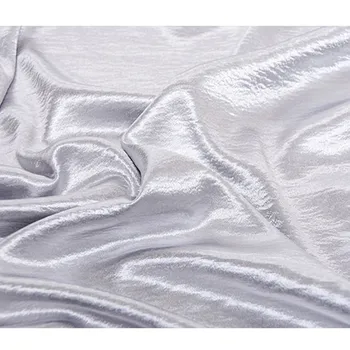 CF569 1meter Sliver Metallic Luster Glossy Ripple Texture Stretch Good Drape Fashion Satin Cloth Women Dress Suit Shirt Fabrics
CF569 1meter Sliver Metallic Luster Glossy Ripple Texture Stretch Good Drape Fashion Satin Cloth Women Dress Suit Shirt Fabrics