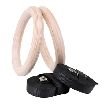 NEW 2Pcs/Set Wooden Exercise Fitness Gymnastic Rings Gym Pull Ups Muscle Trainer
NEW 2Pcs/Set Wooden Exercise Fitness Gymnastic Rings Gym Pull Ups Muscle Trainer