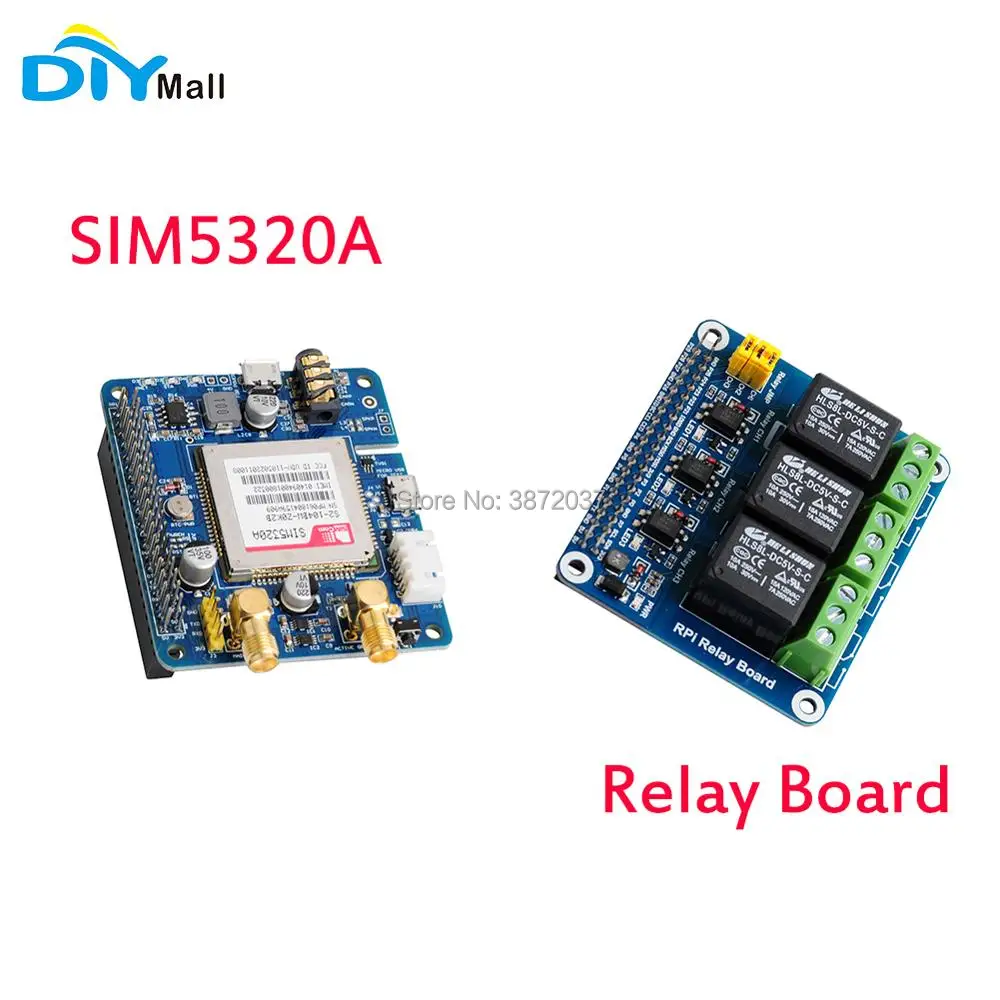 DIYmall SIM5320A 3G GSM GPRS GPS Expansion Board GPS Module WCDMA + HSDPA 3 Channel Relay Board for Raspberry PI RPI
DIYmall SIM5320A 3G GSM GPRS GPS Expansion Board GPS Module WCDMA + HSDPA 3 Channel Relay Board for Raspberry PI RPI