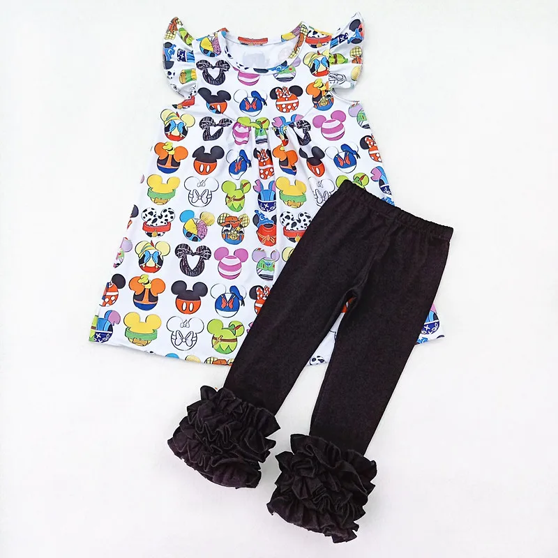 Mickey Head Girls Outfits Fall/Winter Baby girls Cartoon Boutique Clothing Set Milksilk Top Black Cotton Ruffle Pants
Mickey Head Girls Outfits Fall/Winter Baby girls Cartoon Boutique Clothing Set Milksilk Top Black Cotton Ruffle Pants