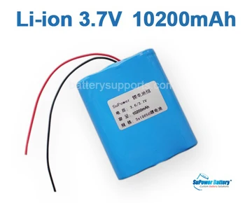 SuPower 3.6V 3.7V 4.2V 18650 10.2Ah Lithium ion Li-ion Rechargeable Battery Pack Max. 5A with built-in protection circuit board
SuPower 3.6V 3.7V 4.2V 18650 10.2Ah Lithium ion Li-ion Rechargeable Battery Pack Max. 5A with built-in protection circuit board