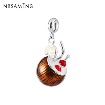 New 100% 925 Sterling Silver Bead Charm Coconut Lemon Cherry Juice Pendant Enamel Charms Fit Bracelets DIY Women Jewelry
New 100% 925 Sterling Silver Bead Charm Coconut Lemon Cherry Juice Pendant Enamel Charms Fit Bracelets DIY Women Jewelry