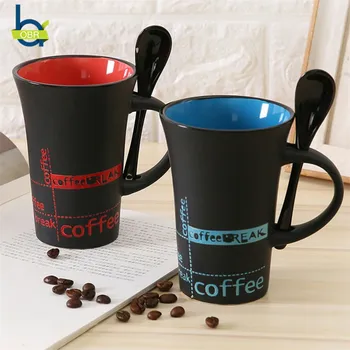 OBR 330ml Coffee Ceramic Mug Milk Tea Mug With Spoon Breakfast Coffee Cups Morning Juice Water Cup Drinkware Novelty Gifts
OBR 330ml Coffee Ceramic Mug Milk Tea Mug With Spoon Breakfast Coffee Cups Morning Juice Water Cup Drinkware Novelty Gifts