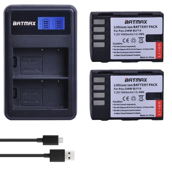 2Pcs 1860MaH DMW-BLF19 DMW BLF19 BLF19E DMW-BLF19e DMW-BLF19PP Battery+ LCD Dual USB Charger for Panasonic Lumix GH3 GH4 GH5 G9
2Pcs 1860MaH DMW-BLF19 DMW BLF19 BLF19E DMW-BLF19e DMW-BLF19PP Battery+ LCD Dual USB Charger for Panasonic Lumix GH3 GH4 GH5 G9