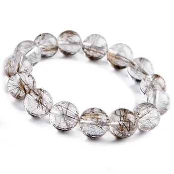 14mm Brazil Natural Rutilated Quartz Bracelets Healing Crystal Stretch Clear Round Bead Bracelet Women Men
14mm Brazil Natural Rutilated Quartz Bracelets Healing Crystal Stretch Clear Round Bead Bracelet Women Men