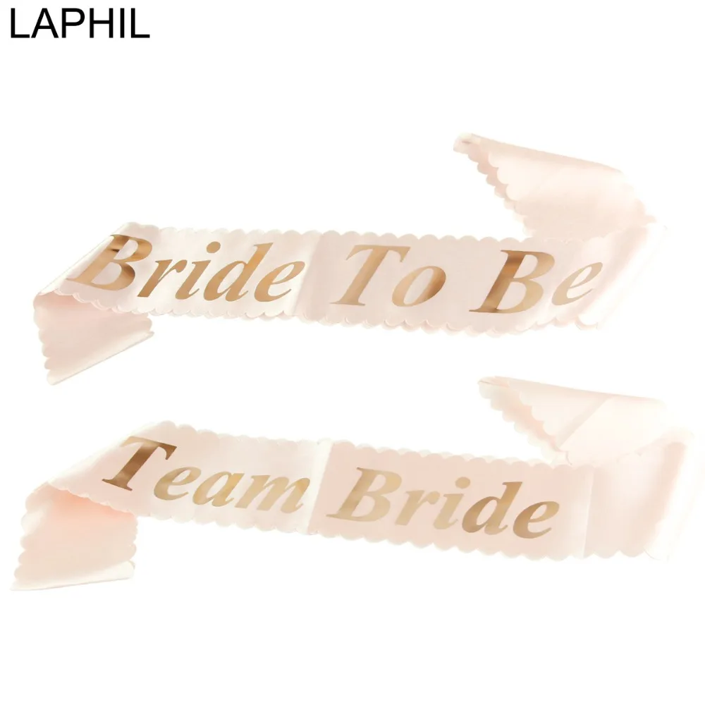 LAPHIL Rose Gold Bride To B Satin Sash Wedding Decor Team Bridal Shower Sash Bachelorette Party Decorations Hen Party Supplies
LAPHIL Rose Gold Bride To B Satin Sash Wedding Decor Team Bridal Shower Sash Bachelorette Party Decorations Hen Party Supplies