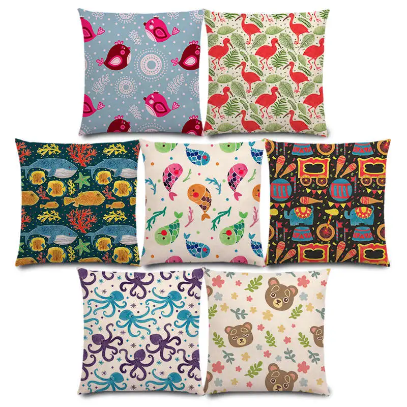 New Cute Little Animals Sweet Spring Hedgehog Rabbit Bird Fox Flamingo Beautiful Floral Pattern Cushion Cover Pillow Case
New Cute Little Animals Sweet Spring Hedgehog Rabbit Bird Fox Flamingo Beautiful Floral Pattern Cushion Cover Pillow Case
