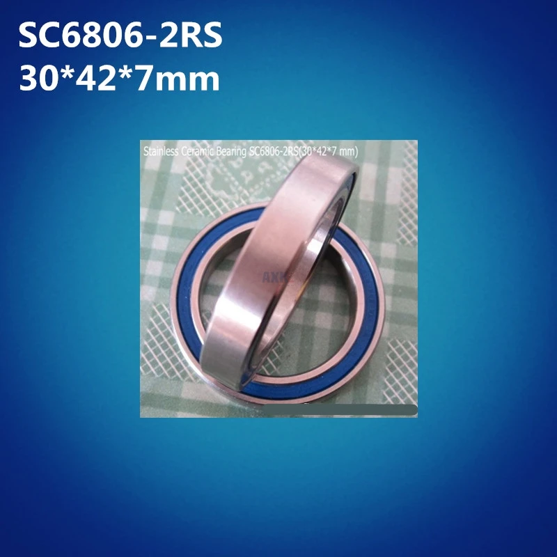 Бесплатная доставка розничная продажа по 1 ABEC-5 S6806-2RS (30*42*7 мм) гибридные
