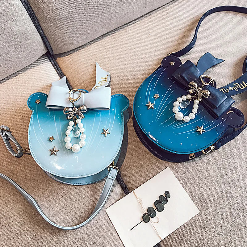2019 Pastel Ocean Jellyfish Bag Cute Lolita Girl Marine Blue Bow Pearl Color Shoulder Bag Cross Body Satchel Messenger Handbag
2019 Pastel Ocean Jellyfish Bag Cute Lolita Girl Marine Blue Bow Pearl Color Shoulder Bag Cross Body Satchel Messenger Handbag