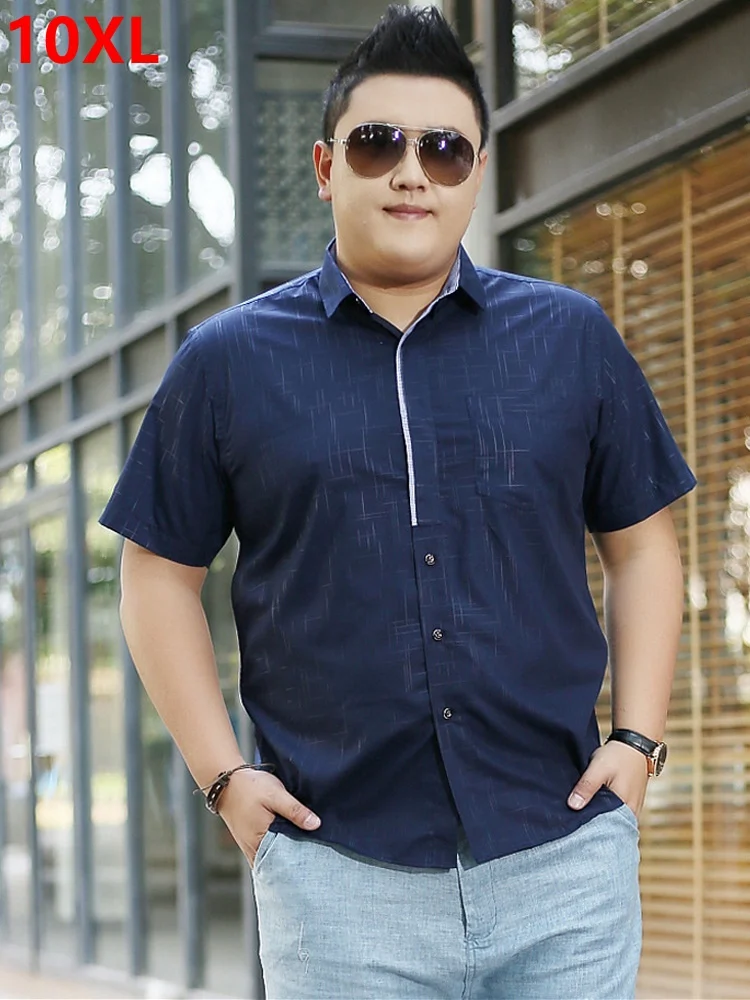 Big Men's plus size clothing big size casual male shirt big yards loose summer short-sleeve shirt 8XL 7XL 150kg
Big Men's plus size clothing big size casual male shirt big yards loose summer short-sleeve shirt 8XL 7XL 150kg